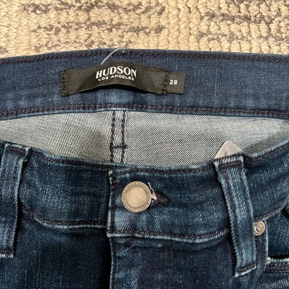 Hudson Nico mid rise supper skinny raw hem ankle jeans - Picture 15 of 15